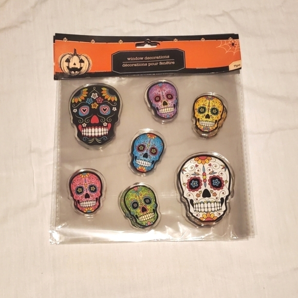 Day of the Dead Window Decoration Clings - Picture 2 of 2